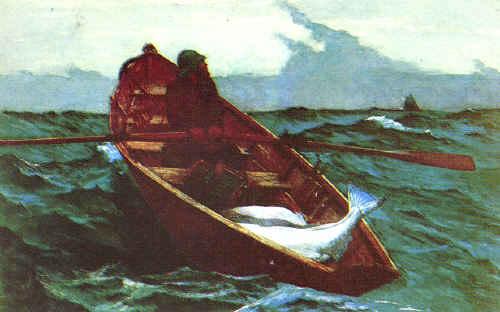 Winslow Homer Fog Warning oil painting image